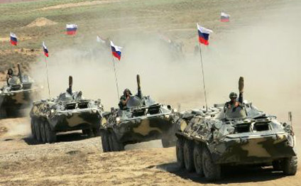 Rus tankları İrəvan yolunda