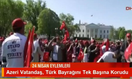 Həmyerlimiz türk bayrağını təkbaşına qorudu