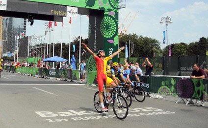 “Bakı-2015”də şose velosipedi yarışının qalibi İspaniya idmançısı olub