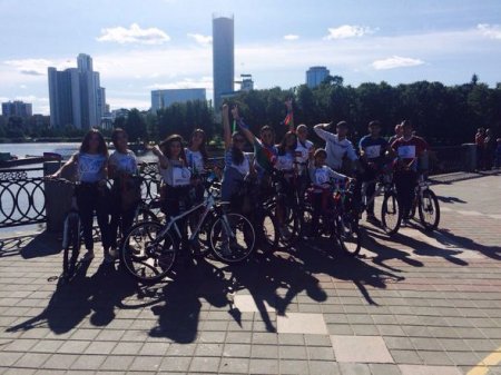 Yekaterinburqda birinci Avropa Oyunlarına dəstək veloyürüşü keçirildi