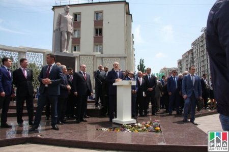 Mahaçqalada Əziz Əliyevin memorial kompleksi açıldı
