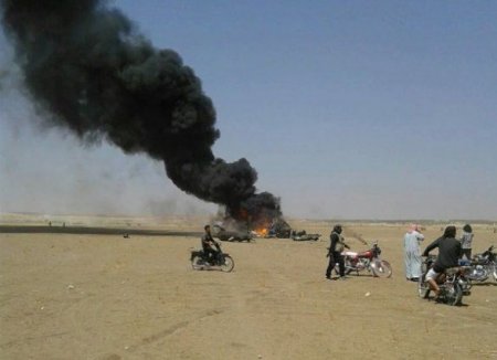 Suriyada Rusiya helikopteri vurulub