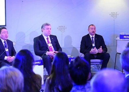 İlham Əliyev Davosda interaktiv iclasda iştirak edib