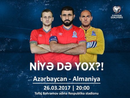 Azərbaycan-Almaniya futbol matçına bütün biletlər satılıb