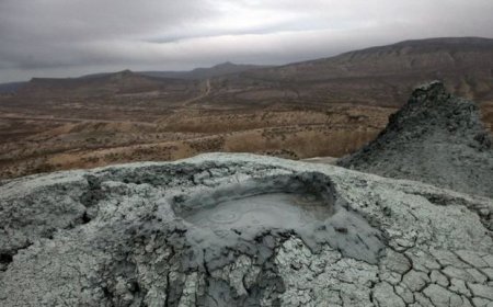 Azərbaycanda vulkan püskürüb
