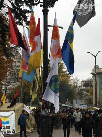 Saakaşvilinin tərəfdarları Kiyevdə mitinq keçirir