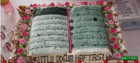 Quran dizaynlı torta istintaq