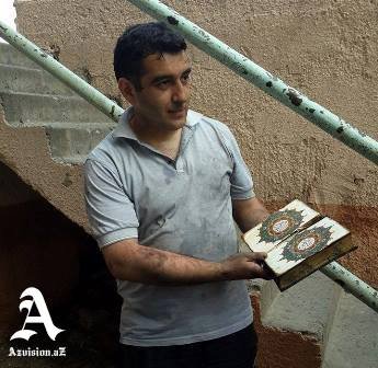 Yanan binada möcüzə: mənzil kül oldu, Quran yanmadı