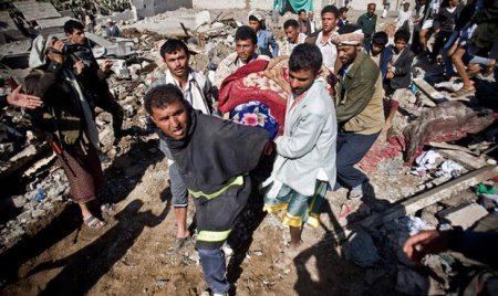 Yəmənə hava zərbələri nəticəsində 90 nəfər ölüb