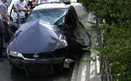 Azəbaycanda avtomobil qəzası: 1 ölü, 3 yaralı