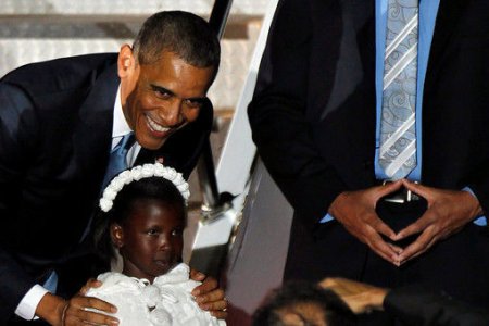 Obama Afrikada nənəsi ilə şam etdi
