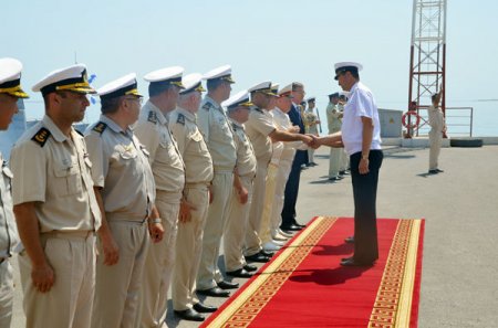 Rusiya döyüş gəmilərinin Bakı səfəri başa çatdı