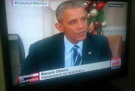 CNN Obamanı Venesuelaya “prezident” təyin etdi