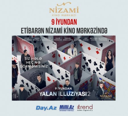 Nizami Kino Mərkəzində “Yalan illüziyası 2” filminin və Avropa çempionatı 2016 oyunlarının böyük ekranda nümayişinə başlanıb