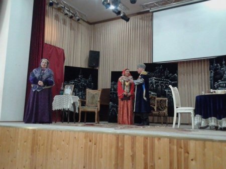 Akademik Milli Dram Teatrının kollektivi Zaqatalada qastrol tamaşası ilə çıxış edib