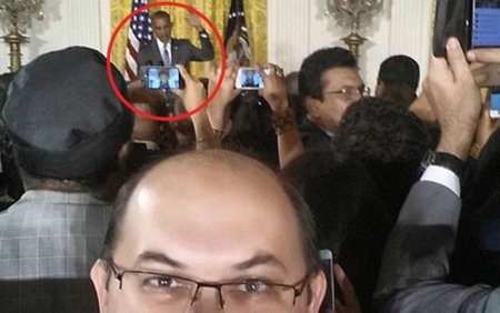 Gülənin adamının Obama ilə “selfie”si