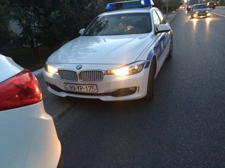 Korteci müşaiət edən yol polisindən qanunsuzluq