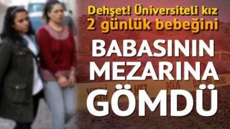 Ana 2 günlük körpəsini diri-diri atasının məzarında basdırdı