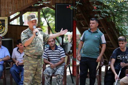 Lənkəranda aprel döyüşçülərinin bir qrupu ilə görüş keçirilib