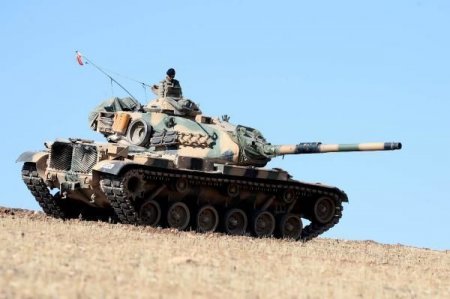 İŞİD Suriyada Türkiyə tankını vurdu