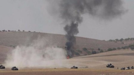 İŞİD türk ordusunun zirehli texnikasını vurdu