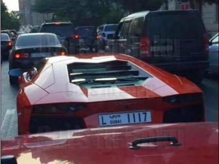 Bakıda Dubay nömrəli “Lamborghini” cərimə meydançasına salındı