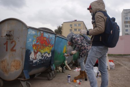 “EcoArt” layihəsi “Streetart” mərhələsi ilə yekunlaşdı