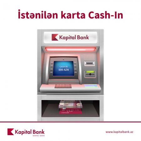 Kapital Bank bankomatlarına yeni funksiya əlavə olunub