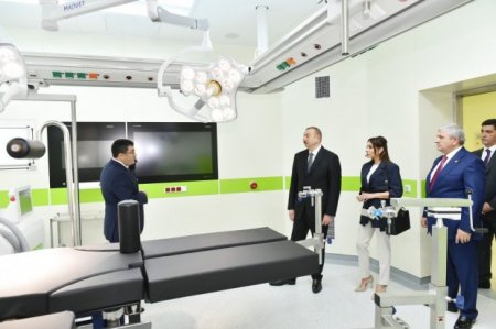 Prezident Bakıda regionun ən müasir hospitalının açılışını etdi