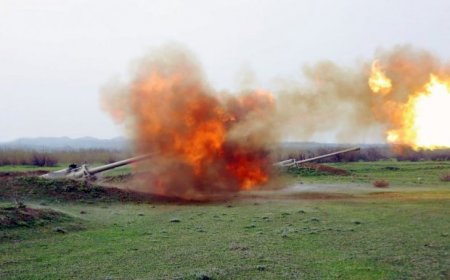 Yenə 2 aprel: Azərbaycan ordusunun artilleriya hazırlığı, bu dəfə poliqonda