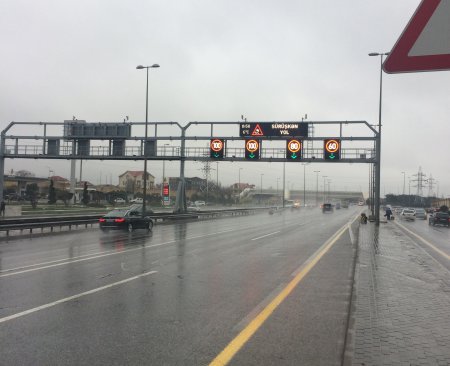 Heydər Əliyev prospekti-Hava Limanı-Bilgəh avtomagistralında sürət həddi endirilib
