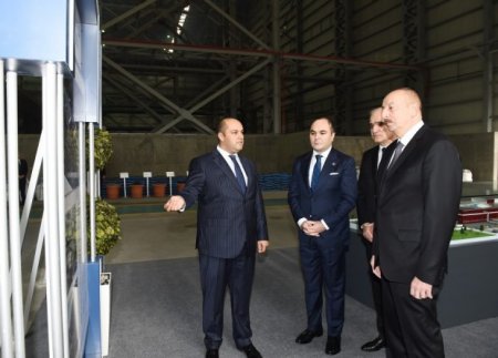 Prezident Sumqayıtda daha bir zavodun açılışını etdi